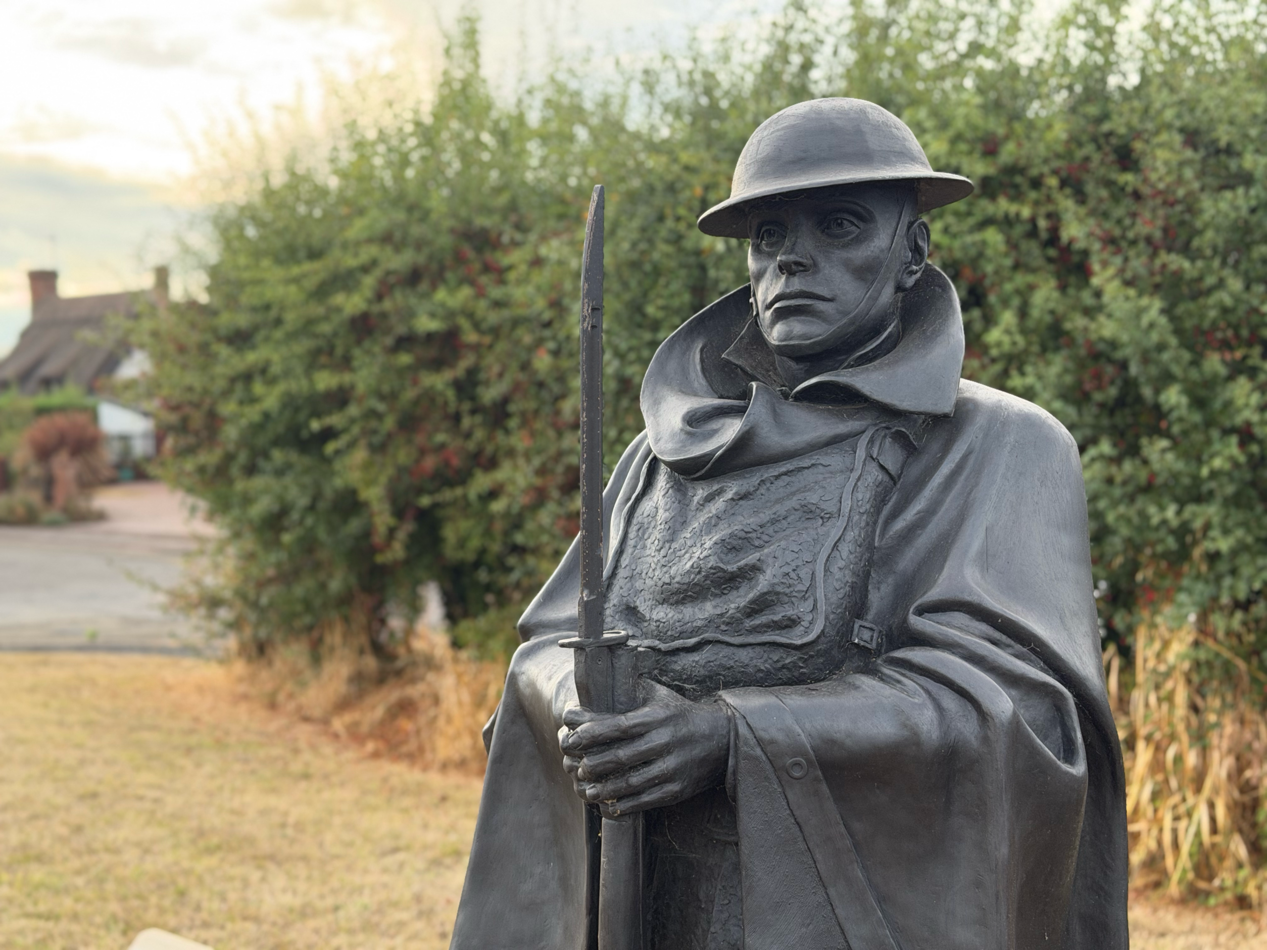 ‘The Sentry’ memorial sculpture, which stands at almost two metres high.